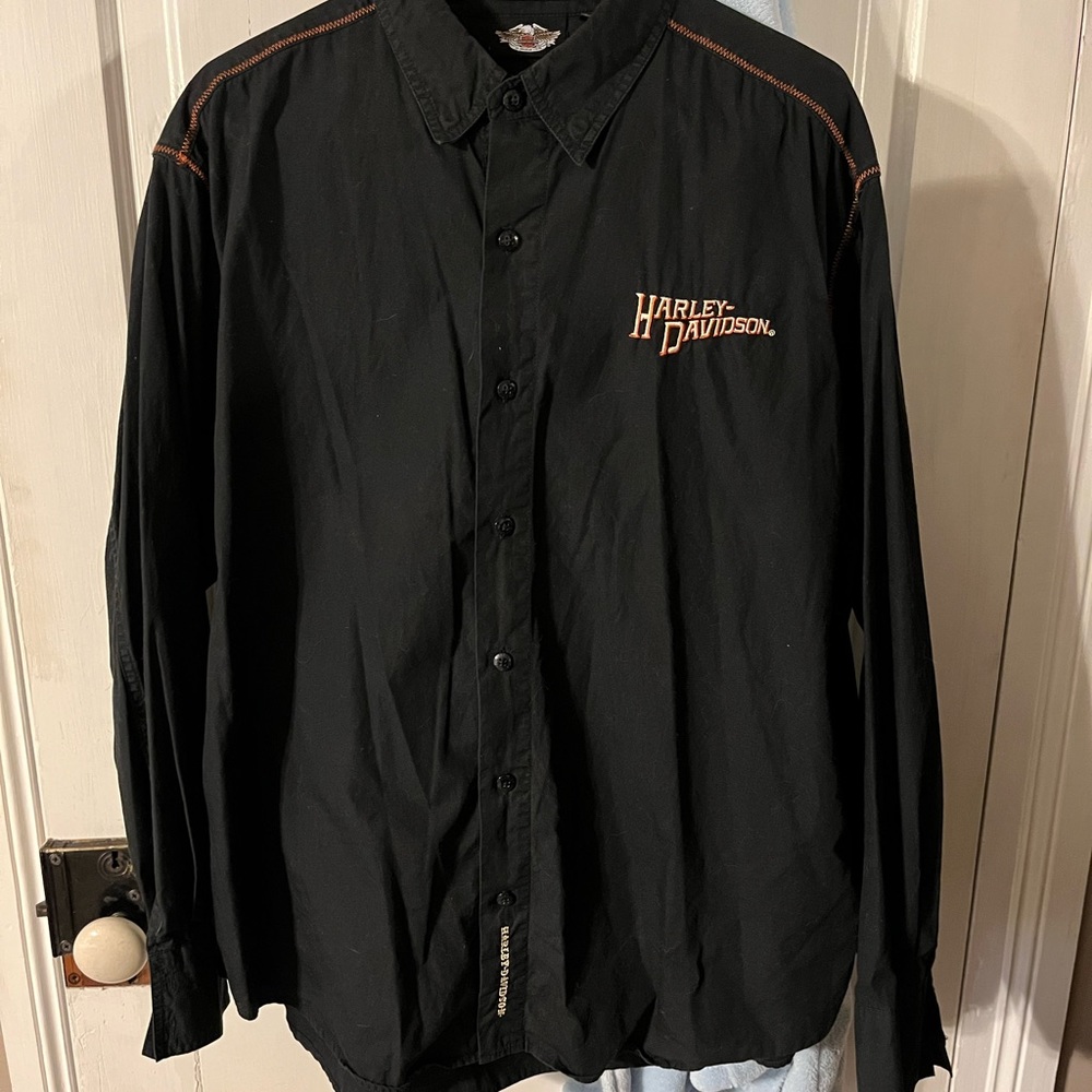 Mens XL Harley Davidson Long Sleeve Shirt